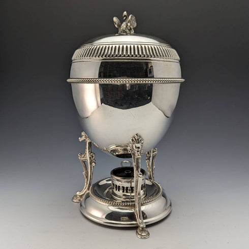 Around 1910 British Antique Silver Plated Egg Codler Walker and Hall